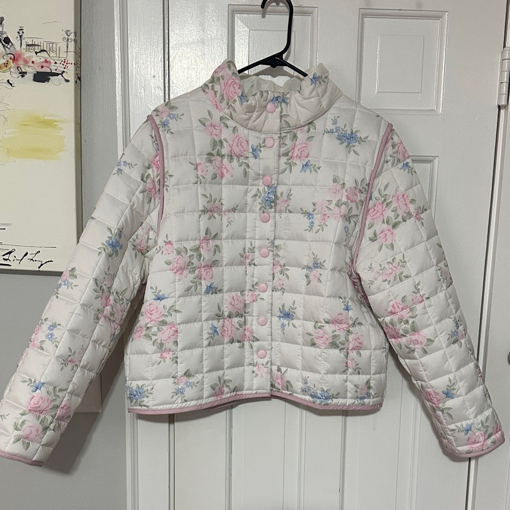 Beavely floral quilted jacket size large